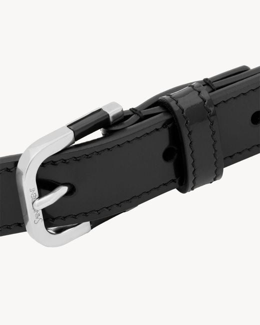 Saint Laurent White Resin-Insert Belt for men