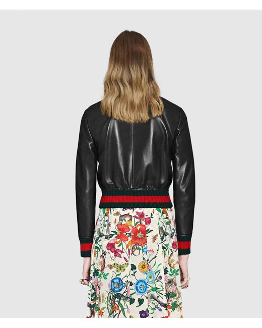 Gucci Black Knot Leather Coat