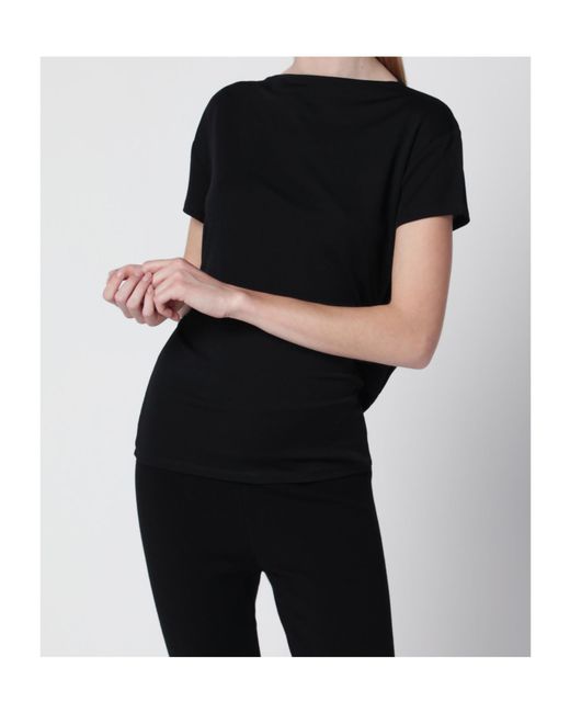 Jacquemus Black Draped Cut-Out Back T-Shirt