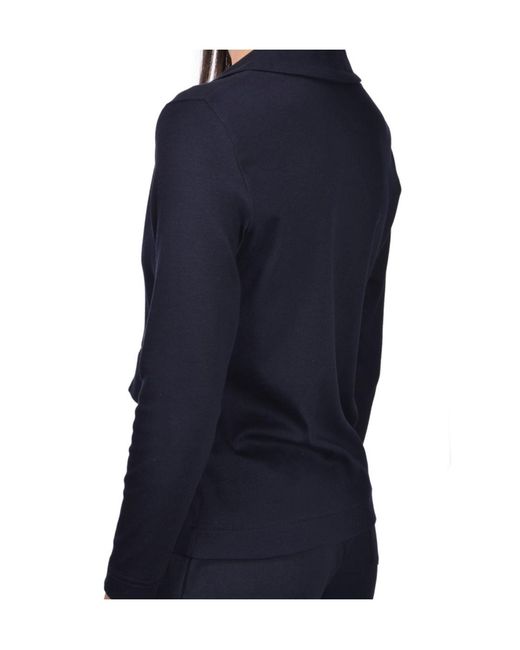 Gran Sasso Blue Buttoned Jersey Jacket