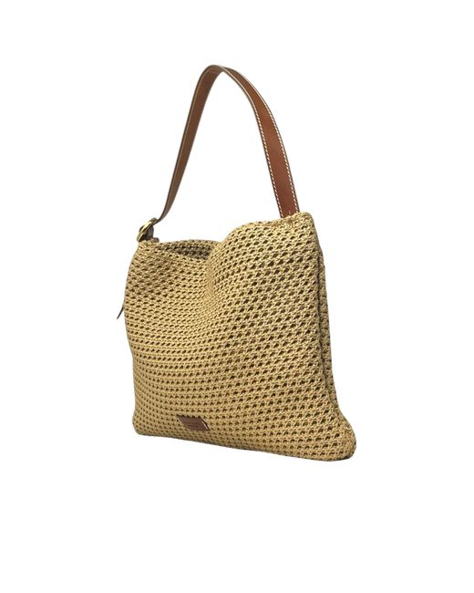 Orciani Natural Single Handle Shoulder Bag