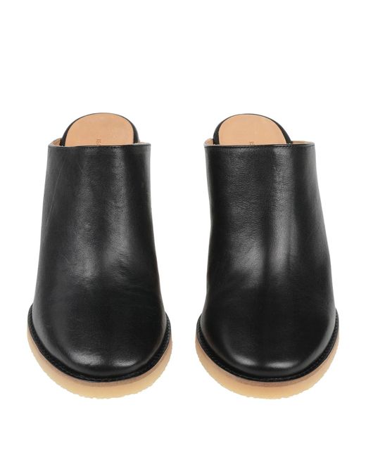 Isabel Marant Brown Genuine Leather Round-Toe Mules