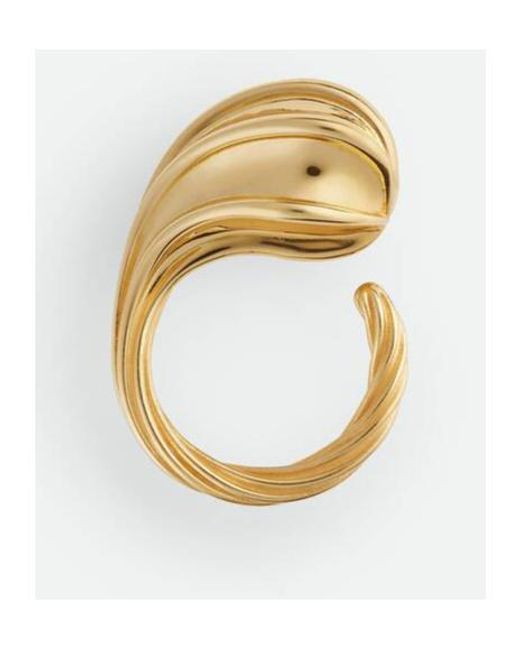 Bottega Veneta Metallic Drop Ring
