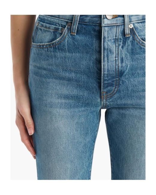 Khaite Blue Straight-Leg Jeans