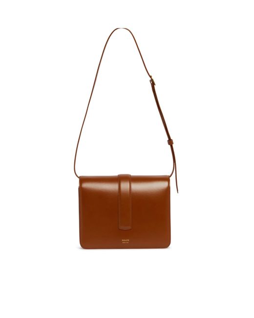 Khaite Brown Blake Leather Shoulder Bag
