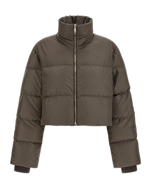 Moncler Brown Moncler Rick Owens Cropped Cyclopic Jacket for men