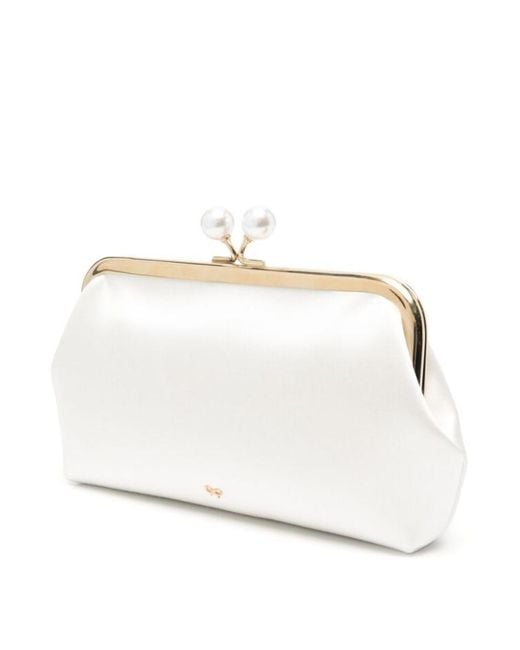 Anya Hindmarch White Chain Shoulder Bag