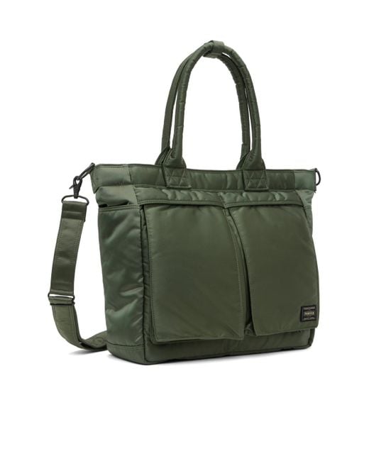 Porter-Yoshida and Co Green Tanker Tote for men