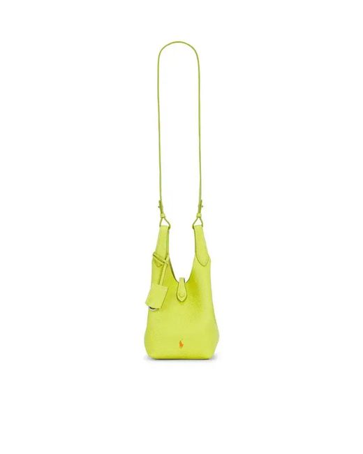 Polo Ralph Lauren White Small Polo Play Leather Cross Body Bag