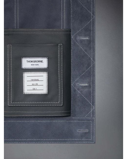 Thom Browne Blue Backstrap Jacket for men