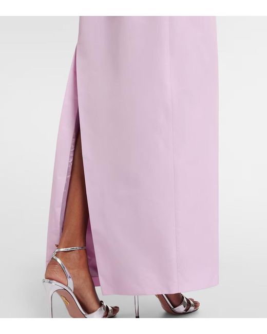 Patou Purple Bow-Detail Gown
