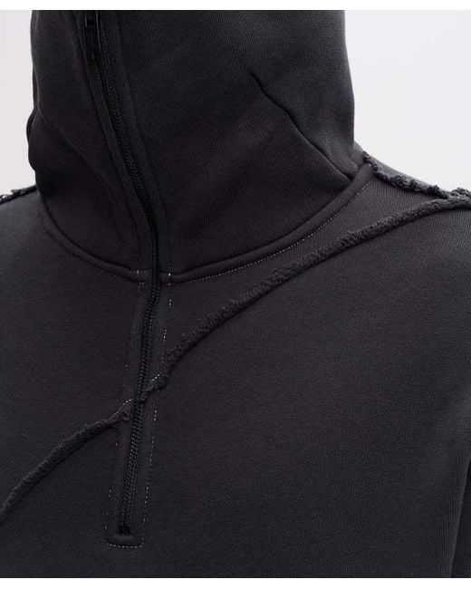 A_COLD_WALL* Black A-Cold-Wall* Aspect Half Front Zipped Hoodie for men