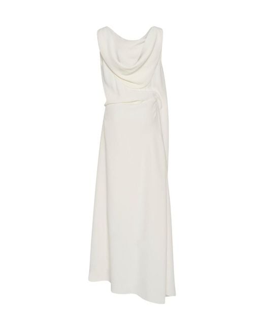 The Row White Strapless Dress