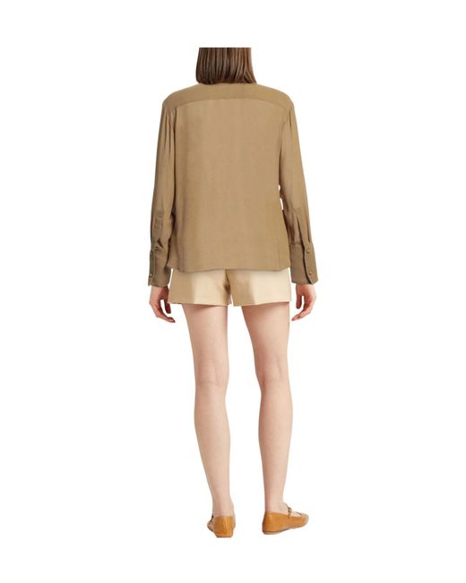 Tory Burch Natural Solid Colour Shirts