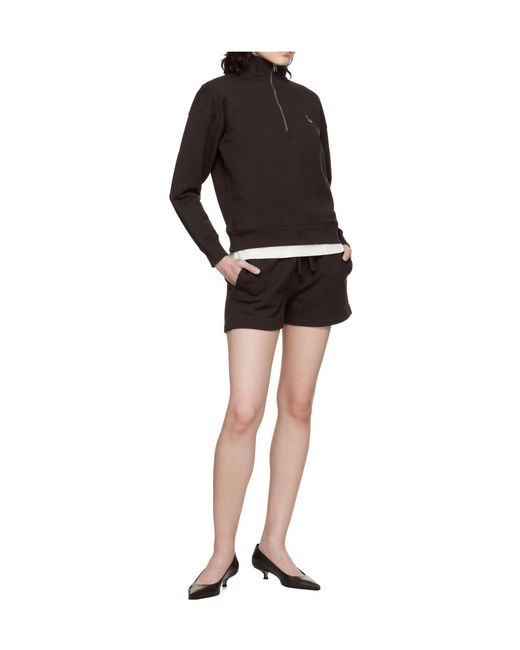 Maison Kitsuné Black Maison Kitsuné Baby Fox Half Zip Sweatshirt