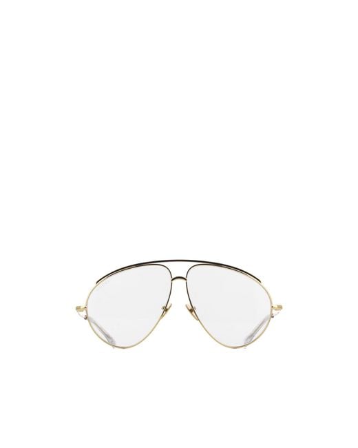 Gucci Metallic Eyewear Aviator Frame Sunglasses