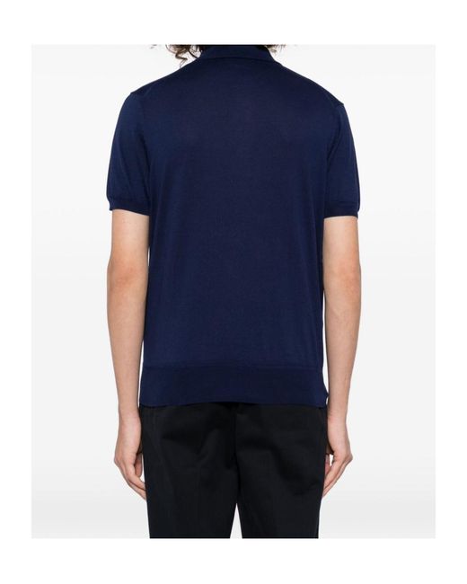 Tom Ford Blue Short-Sleeved Polo Shirt for men