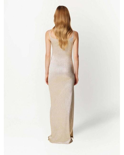 Rabanne White Buttoned Draped Dress