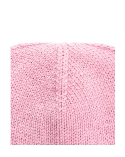 Moncler Pink Logo Logo Hat