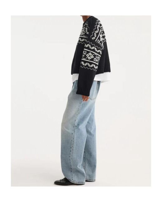 Rohe Black Cable-Knit Crew-Neck Sweater