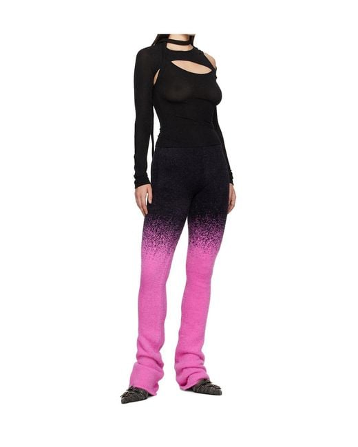 OTTOLINGER Purple Elastic Waist Casual Pants