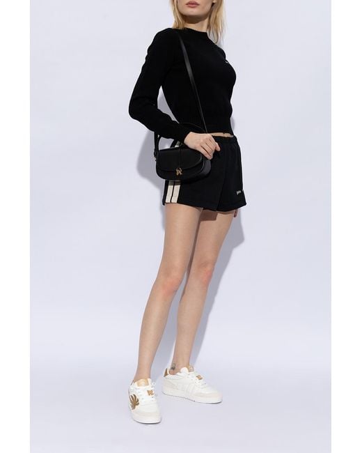 Palm Angels White Palm Patch Low-Top Sneakers
