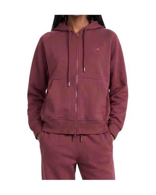 Adidas By Stella McCartney Red Long-Sleeve Sweatshirt