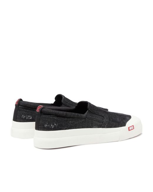 DIESEL Black S-Athos Slip-On Sneakers