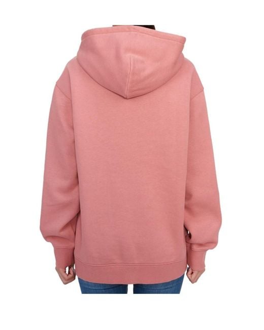 Carhartt Pink Logo-Embroidered Hoodie