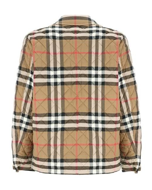 Burberry Multicolor Plaid Single-Breasted Long-Sleeved Cotton Coat for men