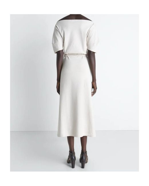 Lemaire White Short Sleeve Off Shoulder Dress