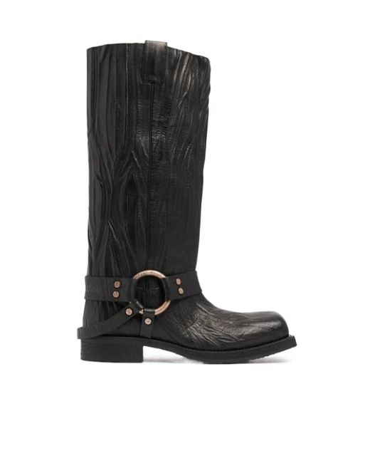 Acne Black Balius Boots