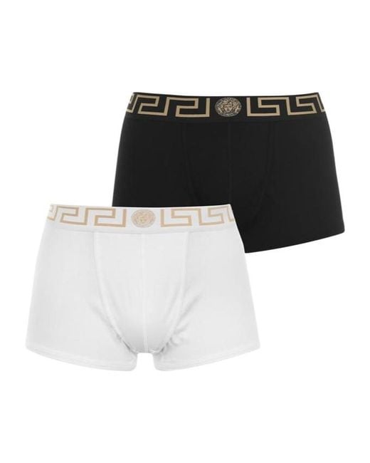 Versace Black Logo Briefs Two-Pack for men