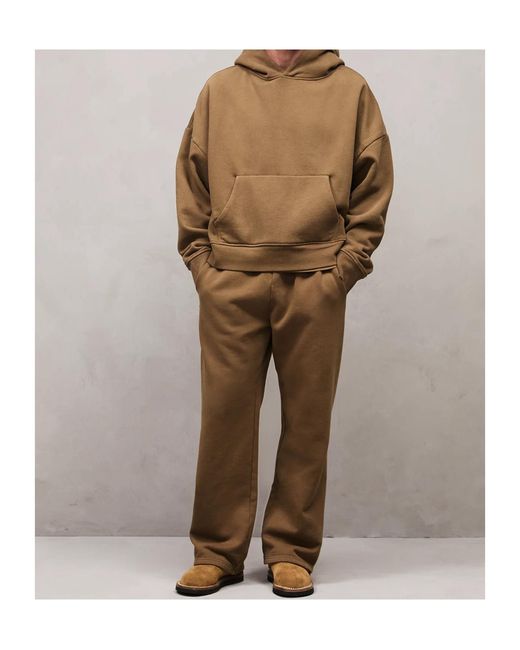 Entire studios Brown Kangaroo-Pocket Hoodie for men