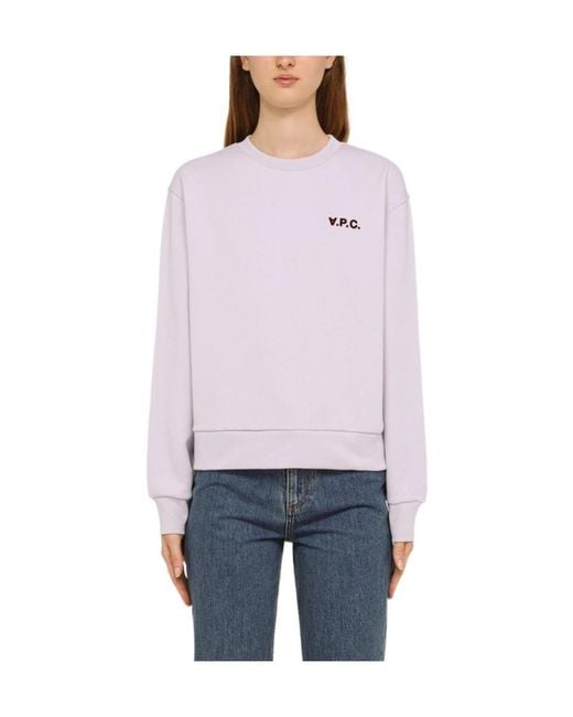 A.P.C. Purple Long-Sleeved Sweater
