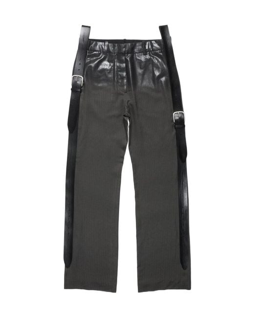 Acne Gray Casual Pants With Belt Loops