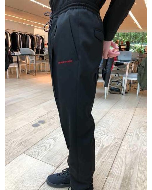 Dior Blue Dark Drawstring Sweatpants for men