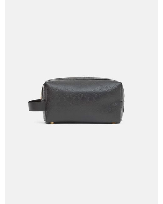 Amiri Gray Ma Quad Leather Dopp Kit for men
