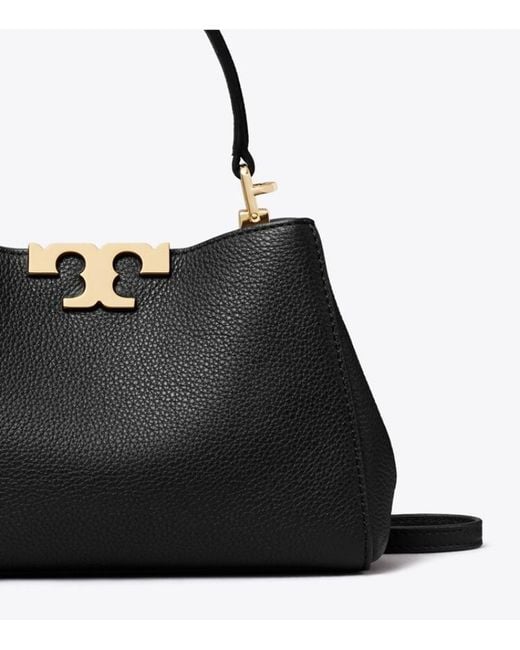Tory Burch Black Mini Eleanor Soft Satchel
