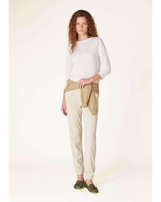 Loro Piana White Piuma Knitted Sweater