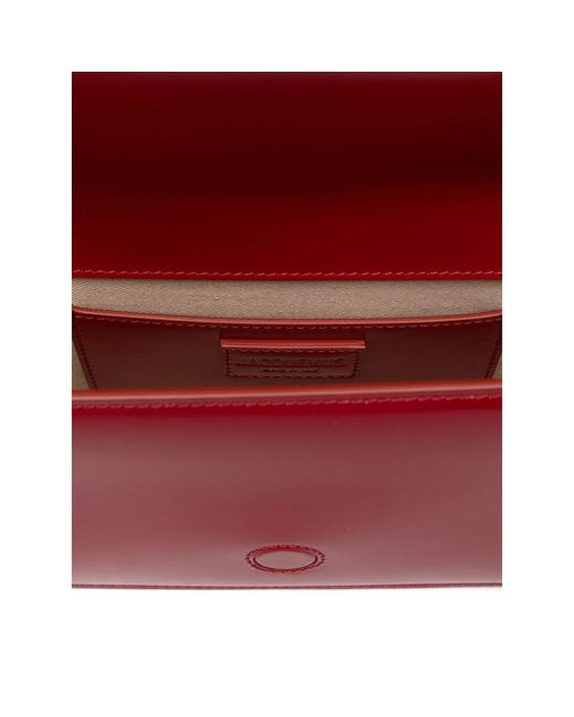 Jacquemus Red Le Bambino Long Leather Shoulder Bag