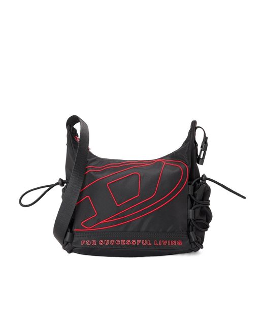 DIESEL Brown Tech-D Hobo Bag for men