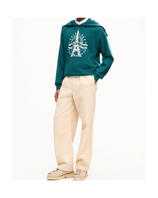 KENZO Green Eiffel Tower Design' Hoodie for men