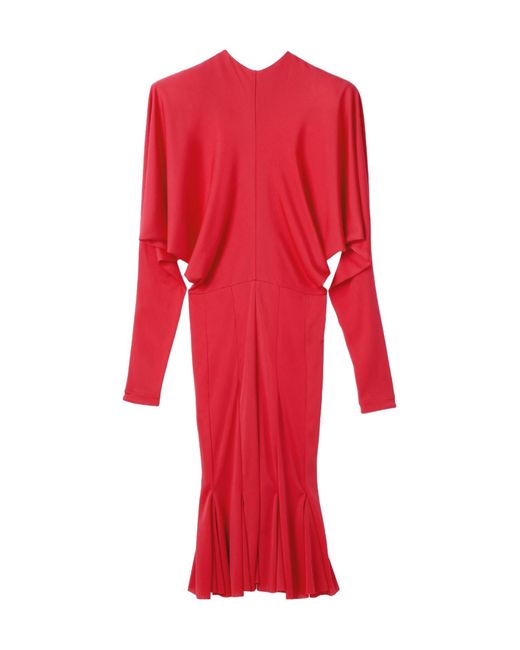 Jacquemus Red Long-Sleeved Dress