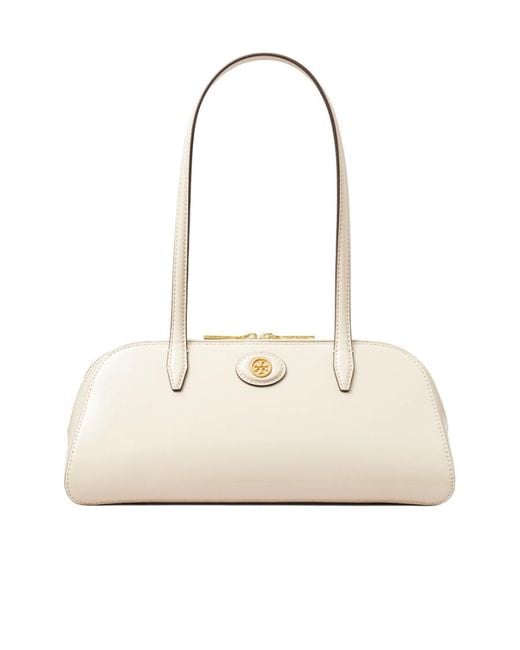 Tory Burch Natural Small Robinson Shoulder Bag