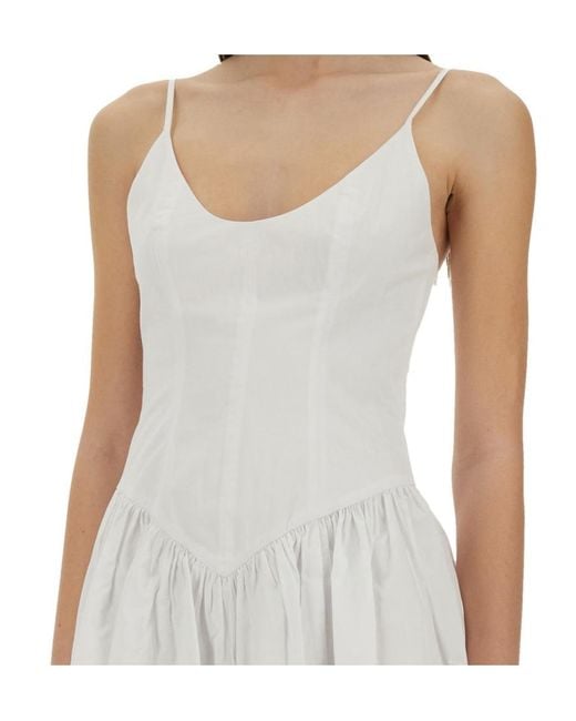 Staud White Dene Mini Dress