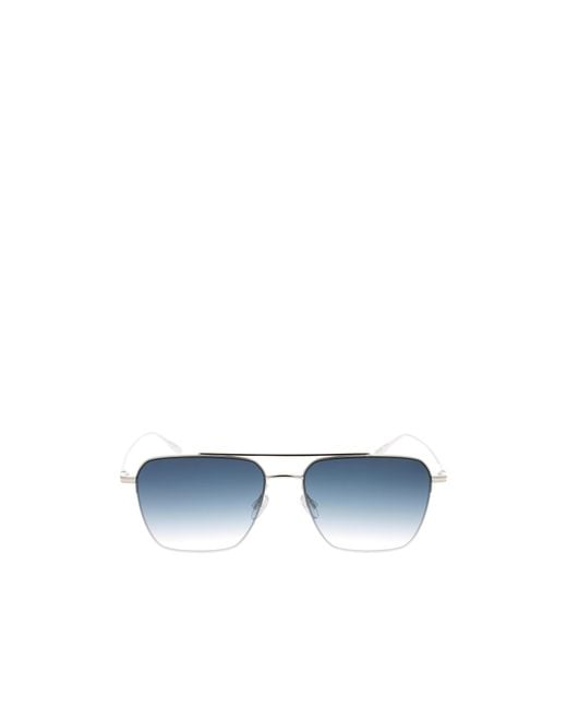 Barton Perreira Blue Aviator Sunglasses for men