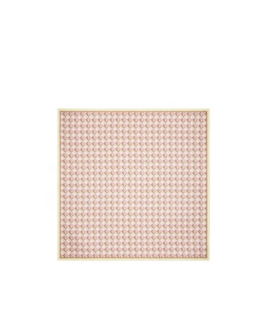 Fendi Pink Optical Silk Foulard