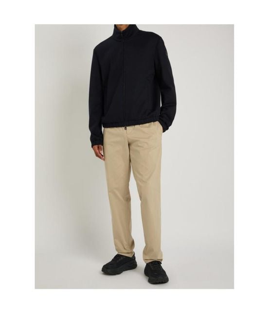 Moncler Blue Simorre Cotton-Blend Jacket for men
