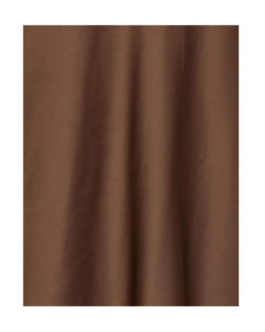 ROTATE BIRGER CHRISTENSEN Brown Chiffon Halter Dress